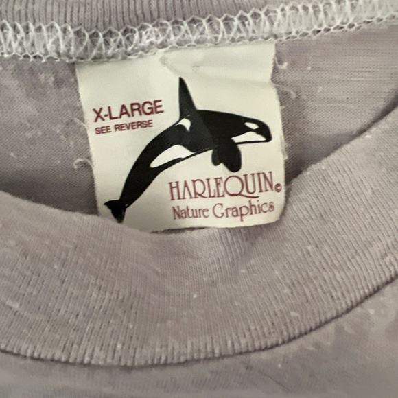 1985 Light Purple Harlequin‎ Nature Graphics New York Aquarium Penguin Tshirt XL - Picture 8 of 14
